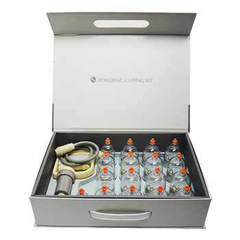 Feuerlose Vakuumsauger mit Pumpe im Dong Bang-Koffer – Set mit 17 Stück.