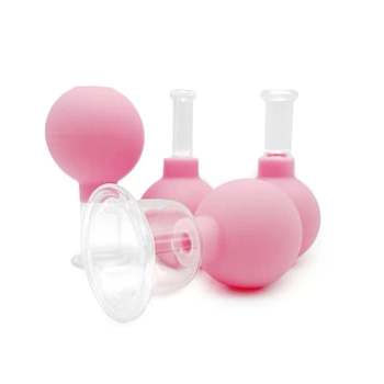 Acus Med Vakuumsauger für Gesichts- und Körpermassage – 4er-Set.