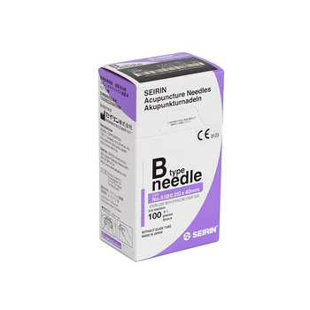 SEIRIN Akupunkturnadeln mit Kunststoffgriff ohne Führung B-TYPE 100 Stk.