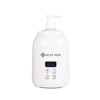 Elektrischer Ölwärmer von Acus Med mit zwei 250-ml-Flaschen