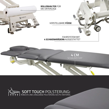 Therapieliege Elektrisch Evero X7 Ergo 7-Segmente | Steuerrahmen | 3 Jahre Garantie