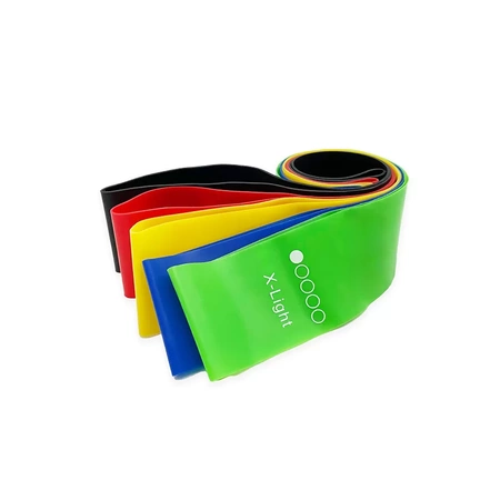 Set mit 5 Mini Power Band Line Sport-Widerstandsbändern für das Training
