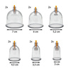 Acus Med flammenlose Vakuumsauger mit Pumpe – 12er-Set.