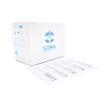 SOMA Akupunkturnadeln 500 Stk. mit 1 Führung für 5 Nadeln