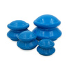 Set: 4 Gummibecher + Massageöl 500 ml + Massagekerze