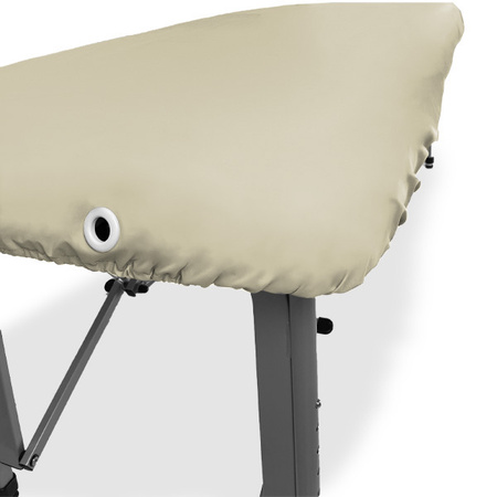 Ölbeständiger Bezug für eine Massageliege mit elastischem Band und Manschetten