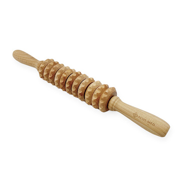 Flexibles Massagegerät aus Holz gegen Cellulite | Acus Med profilierter Massageroller