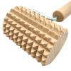 Körpermassagegerät aus Holz | Anti-Cellulite-Roller mit Akito-Griff