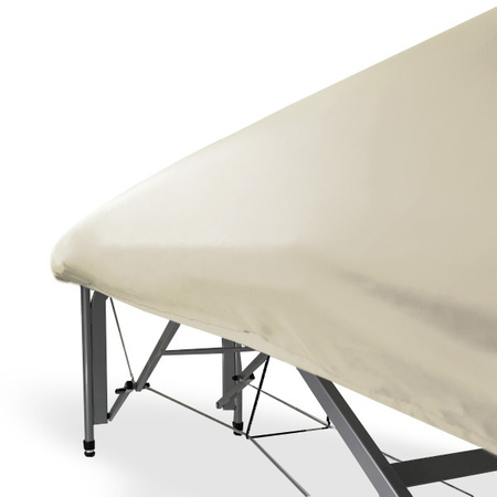 Ölbeständiger Bezug für eine Massageliege mit elastischem Band und Manschetten