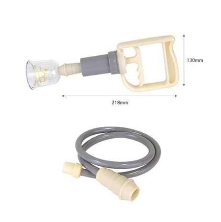 Feuerlose Vakuumsauger mit Pumpe im Dong Bang-Koffer – Set mit 17 Stück.