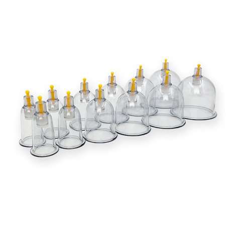 Acus Med flammenlose Vakuumsauger mit Pumpe – 12er-Set.