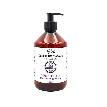 Set: 4 Gummibecher + Massageöl 500 ml + Massagekerze