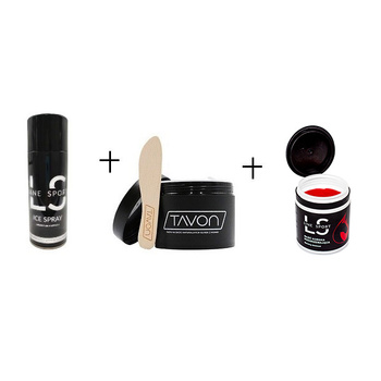 Set für einen Sportler: Gefrierspray + TAVON + wärmende Pferdesalbe