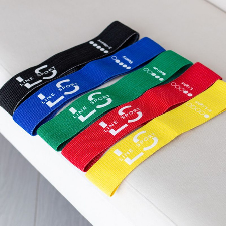 Ein Satz mit 5 Übungswiderstandsbändern – Flex Band Line Sport-Stoffbänder