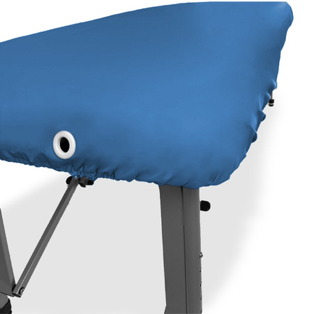 Ölbeständiger Bezug für eine Massageliege mit elastischem Band und Manschetten