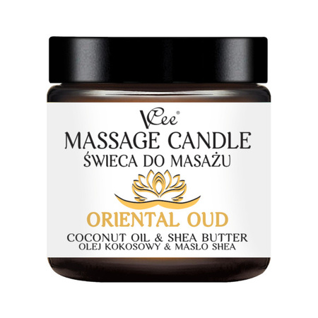 Set: 4 Gummibecher + Massageöl 500 ml + Massagekerze