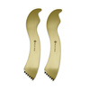 Set: 2 Stk. Lange Messingwinkel + schwarze Abdeckung