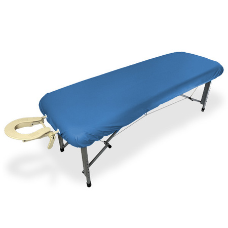 Ölbeständiger Bezug für eine Massageliege mit elastischem Band und Manschetten
