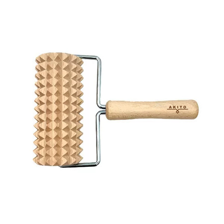 Körpermassagegerät aus Holz | Großer Anti-Cellulite-Roller mit Akito-Griff