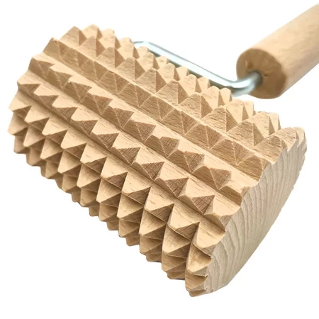 Körpermassagegerät aus Holz | Anti-Cellulite-Roller mit Akito-Griff